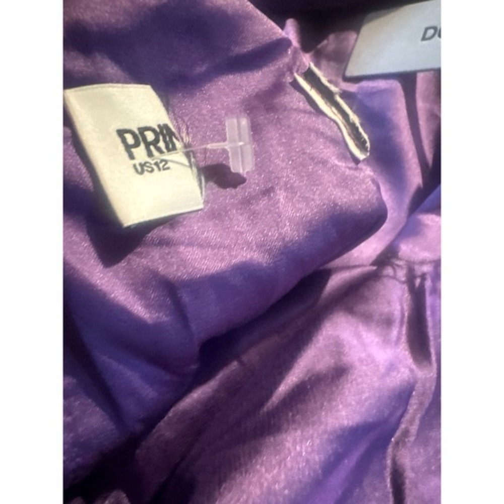 Princess Polly Purple Sequin Halter Mini Dress Open Back Party Disco US 12 - Picture 8 of 8